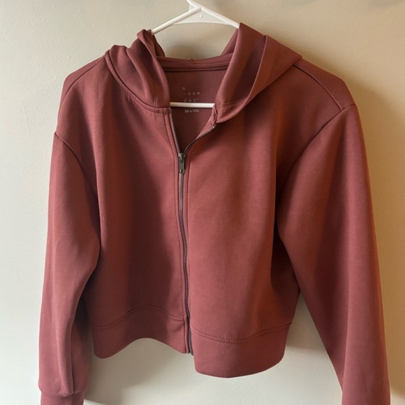 A NEW DAY XXL WOMENS Rust Zip-Up Hoodie - Picture 1 of 2